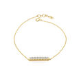 Procession Of Diamonds Gold Bracelet,,hi-res view 2