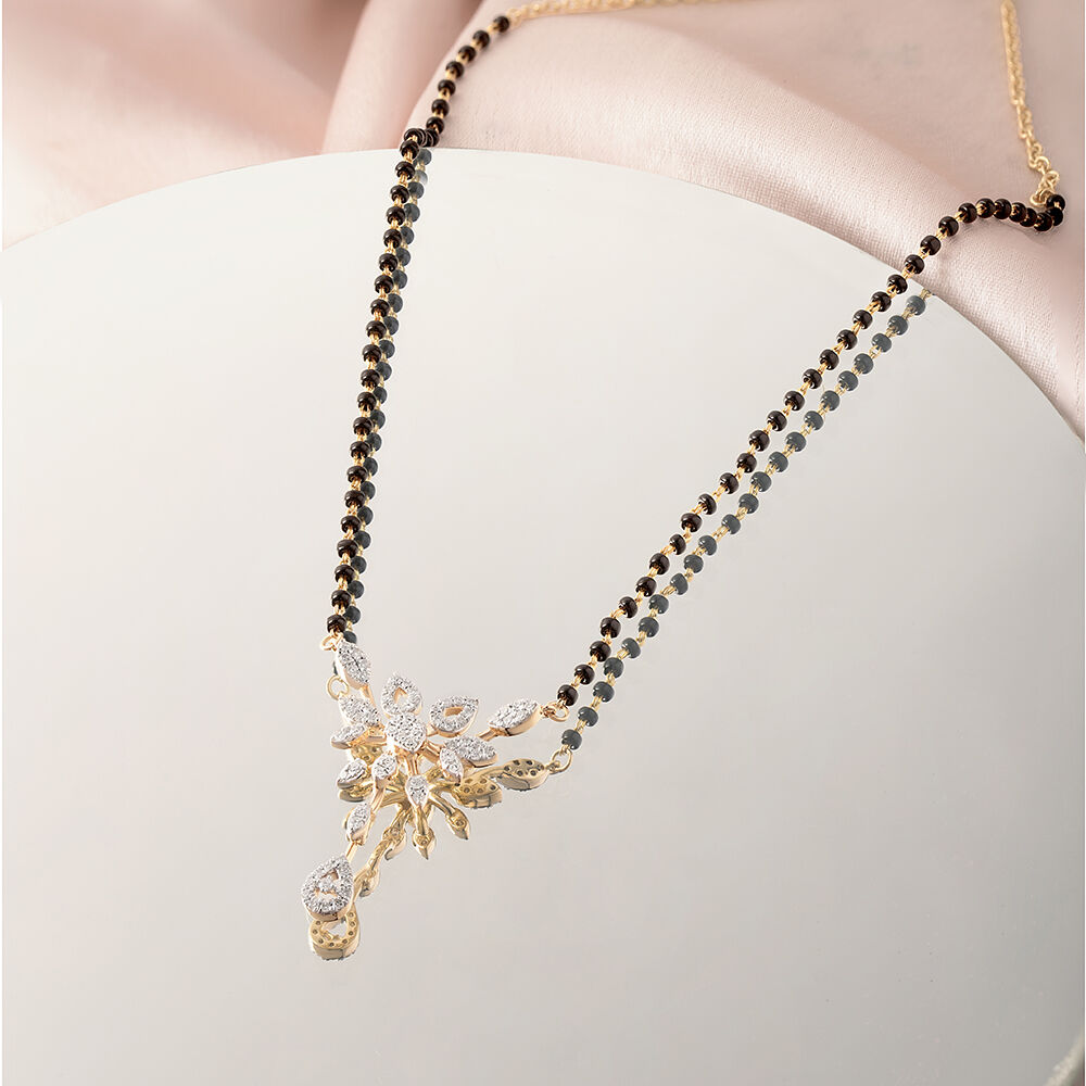 Shop Gold Diamond Mangalsutra for Women Online Mia by Tanishq