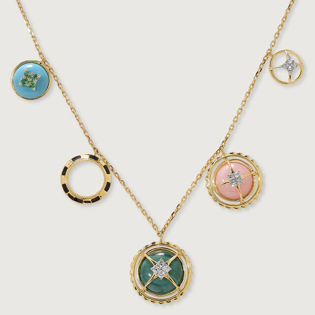 Starship Charm 14KT Diamond Necklace,,hi-res image number null
