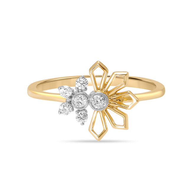 14KT Yellow Gold Enchanted Wildflower Diamond Ring,,hi-res image number null