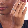 Looped Luxe Silver Ring,,hi-res view 2
