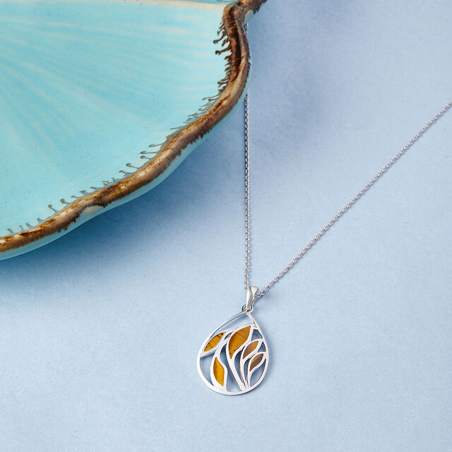 Sunlit Flow Silver Pendant,,hi-res image number null