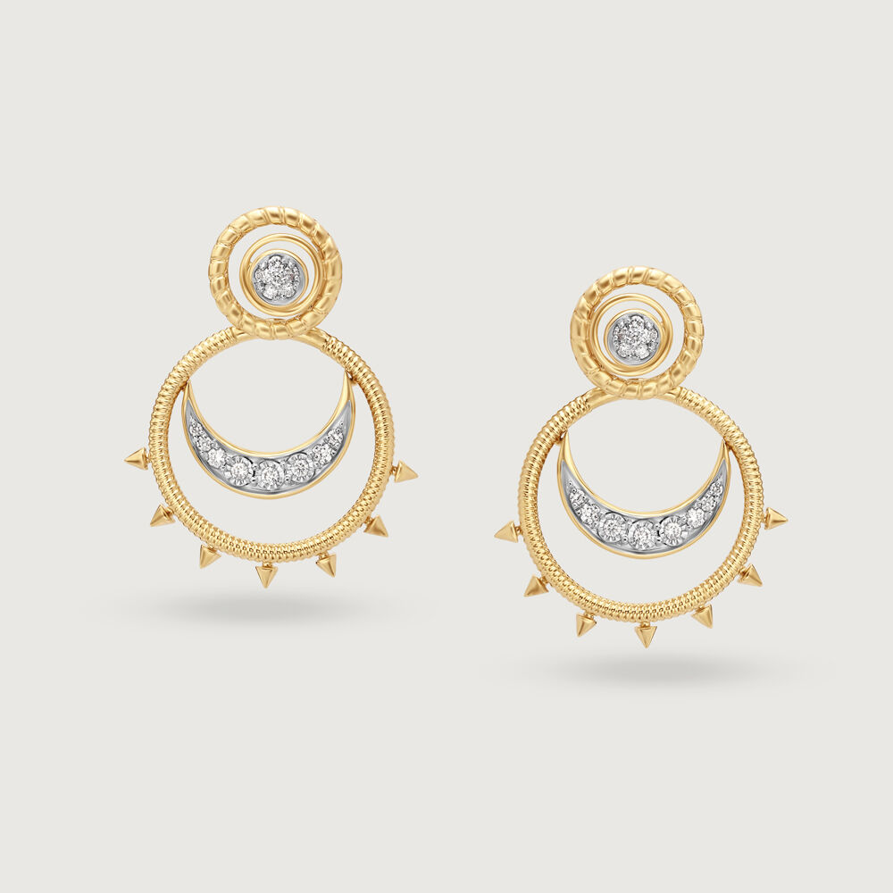 Chandbali Gold Look Earring 9181-100 – Dazzles Fashion and Costume Jewellery