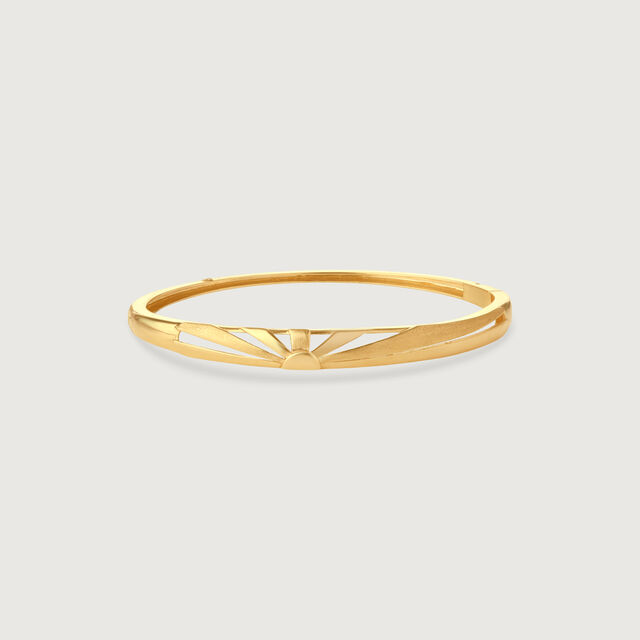 Radiant Asymmetric Gold Bangle,,hi-res image number null