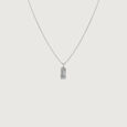Dual Texture Silver Necklace,,hi-res view 3