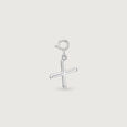 Minimal Initial X Silver Charm,,hi-res view 3