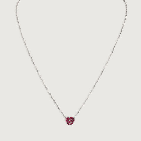 Pretty Pink Silver Necklace for Women