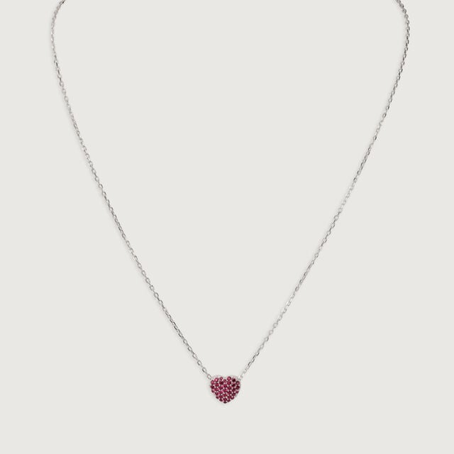 Pretty Pink Silver Necklace for Women,,hi-res image number null