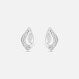 Artistic Twist Silver Stud Earrings,,hi-res view 3