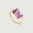 Bombshell 14KT Amethyst Finger Ring,,hi-res view 4