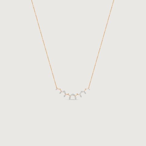 Arch Sparkle Diamond Necklace
