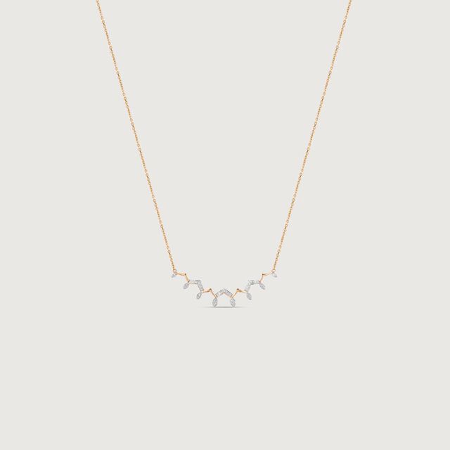 Arch Sparkle Diamond Necklace,,hi-res image number null
