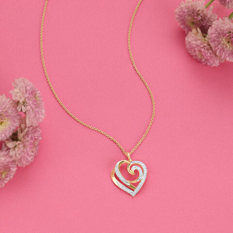 Enchanted Swirl Diamond Pendant