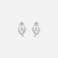 Sparkling Dazzling Silver Stud Earrings,,hi-res view 3