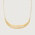 Sleek Radiant Gold Necklace,,hi-res view 4