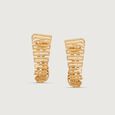 Sculpted Cascade Gold Drop Earrings,,hi-res view 2