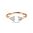 18kt Rose Gold Triangular Ring,,hi-res view 2