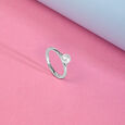 Blush Glow Silver Ring,,hi-res view 1