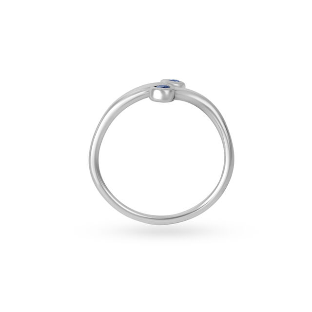 Tanzanite Teeth Silver Toe Ring,,hi-res view 4