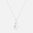 Pearl Swan Silver Pendant & Chain,,hi-res view 3