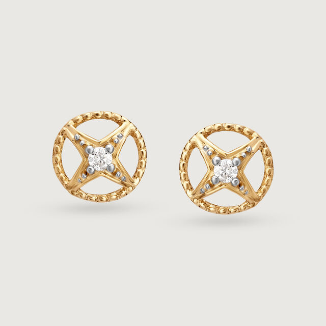 Timeless Starscape 14KT Diamond Stud Earrings,,hi-res image number null