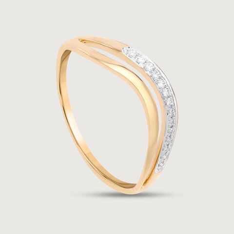 Curvy Shine Diamond Ring