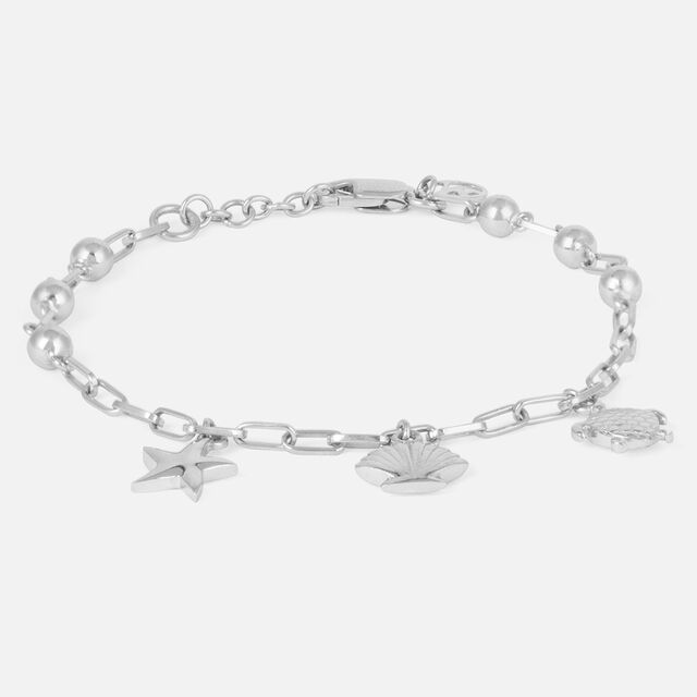 Ocean Charm Silver Bracelet,,hi-res image number null