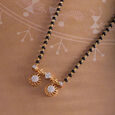 Traditional Grace 18 Kt Gold and Diamond Vati Mangalsutra,,hi-res view 1