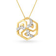 18KT Yellow Gold Diamond Pendant To Your Special One,,hi-res view 1