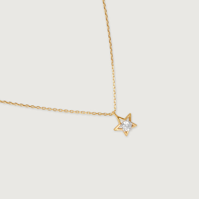 Stellar Sparkle 14Kt Gold Necklace Set,,hi-res image number null