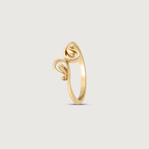 Twisty Charm Gold Ring