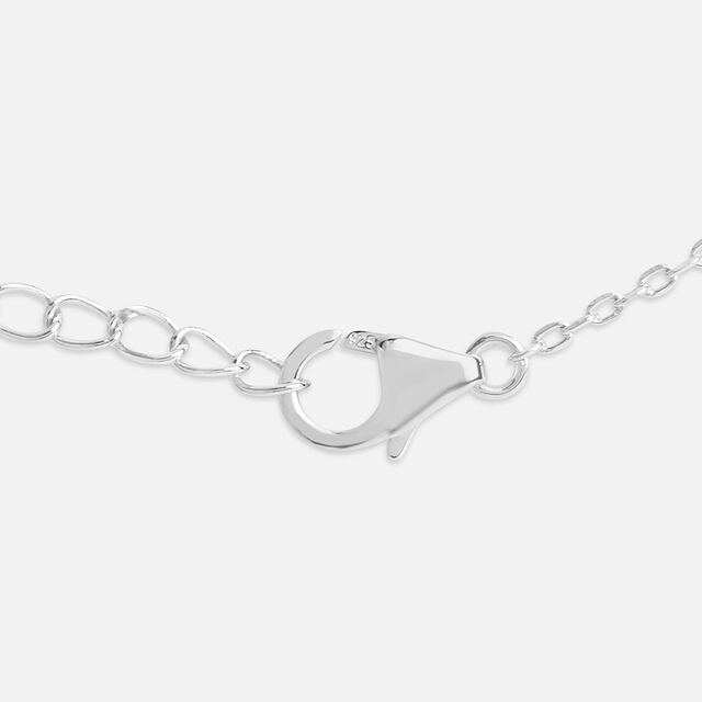 Glamorous Sparkling Silver Anklet,,hi-res image number null