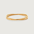 Sleek Minimal Gold Bangle,,hi-res view 2