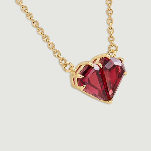 Playful Faceted Pink Garnet Necklace