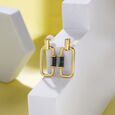 Dynamic Switch Malachite to Opal 18KT Drop Earring,,hi-res view 1