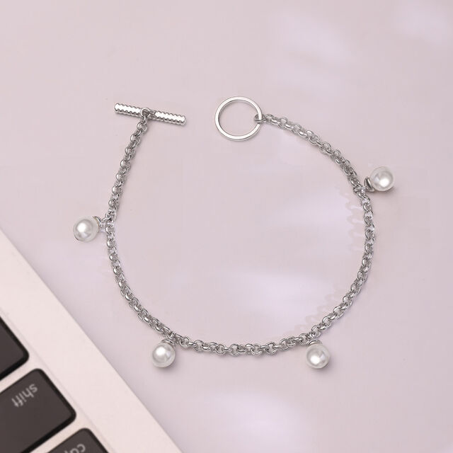 Bubbly Chic Silver Bracelet,,hi-res image number null