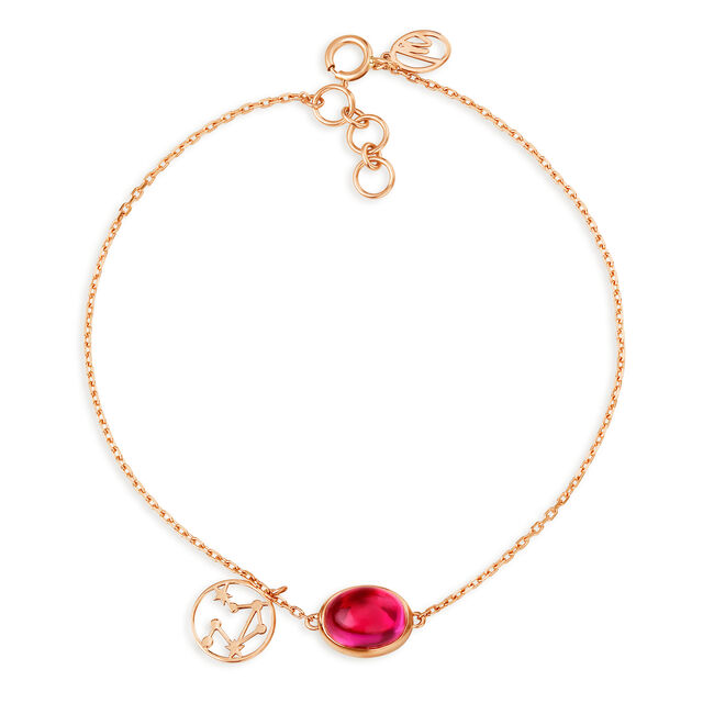 14KT Libra Birthstone Rose Gold Bracelet,,hi-res view 1