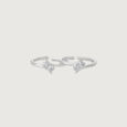 Whirl Glow Silver Toe Rings,,hi-res view 3