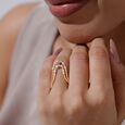 Serene Drift Diamond Ring,,hi-res view 2