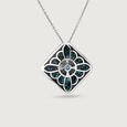 Mystic Mosaic Silver Pendant,,hi-res view 3