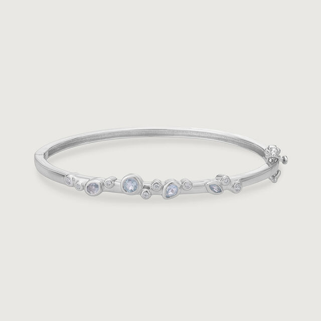 Dreamy Sky Silver Bangle,,hi-res image number null