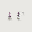 Twinkle Geo Silver Drop Earrings,,hi-res view 4