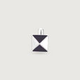 Pyramid Edge Silver Cufflinks,,hi-res view 3