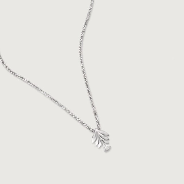 Sassy Leaf Silver Earrings and Pendant Set,,hi-res image number null