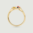Glowing Navaratna Diamond Ring,,hi-res view 5