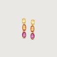 Vivid Edge Sapphire Hoop Earrings,,hi-res view 3