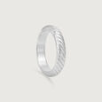 Sleek Twist Silver Ring,,hi-res view 3