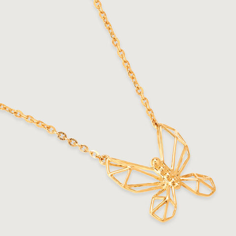 Whimsical Wings 14KT Yellow Gold Necklace