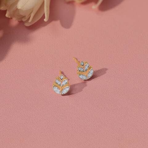 Dew Kissed Diamond Stud Earrings
