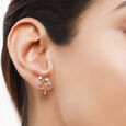 14KT Yellow Gold Glimmering Sunlit Diamond Stud Earrings,,hi-res view 1